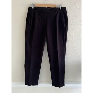 J. Crew Martie Dark Maroon Trousers Cropped Size 10 Preppy Versatile Office